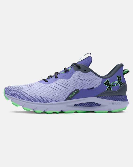 Unisex UA Sonic Trail Running Shoes in Purple image number 5